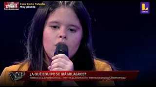 Milagros Valbuena | Contigo a la distancia | Audiciones a Ciegas | La Voz Kids Perú