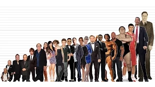 Celebrity Height Comparison Chart (10K Subscribers Special)