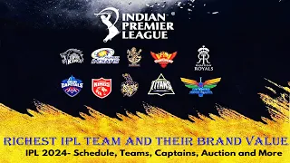 Richest IPL Team And Their Brand Value 2024 | RCB,CSK,MI,DC,PBKS,KKR,GT,SRH,RR,LSG |