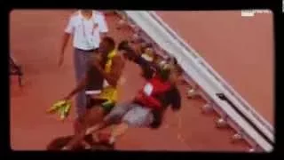 Cameraman Takes Out Usain Bolt With His Segway After 200m Win