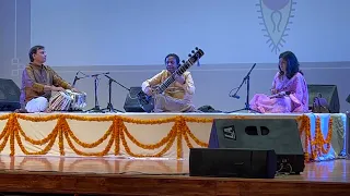 Sitar Maestro Ustad Shahid Parvez Khan Ji accompanied by Ustad Akram Khan Ji and Dr. Bhairvi