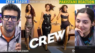 Pakistani Couple Reacts To Crew Teaser | Tabu | Kareena Kapoor Khan | Krti Sanon | Diljit | Kapil S