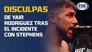 Yair Rodriguez ofrece disculpas por pelea nula contra Jeremy Stephens