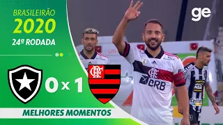 BOTAFOGO 0 X 1 FLAMENGO | MELHORES MOMENTOS | 24ª RODADA BRASILEIRÃO 2020 | ge.globo