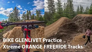 OMG Bike Glenlivet orange extreme freeride tracks madness & showing track 1st practice Kieran's Line