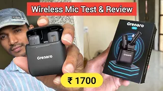 Cheap and Best Mic For Youtube 2024 | Grenaro Wireless Microphone Detailed Test and Review