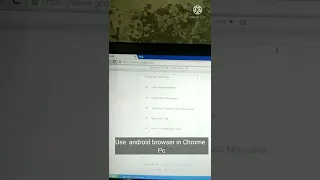 Use Android browser in Chrome PC!!