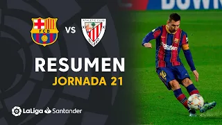 Resumen de FC Barcelona vs Athletic Club (2-1)