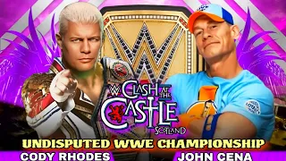 Cody Rhodes vs John Cena Undisputed WWE Championship Full Match WWE Clash At The Castle 2024