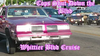 WHITTIER BLVD COPS SHUTDOWN | LOWRIDERS CRUISING THE BLVD SATURDAY 5/8/21