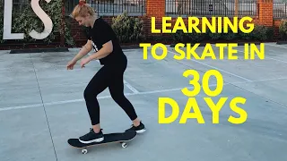 learning how to skateboard in 30 days.