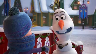 Frozen: Una aventura de Olaf | Olaf va en busca de tradiciones con Sven | Disney Junior España