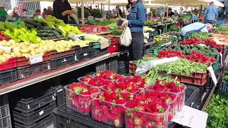 Saturday Market in Trnava, Slovakia May 2023