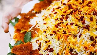 ARROZ PERSA con BARBERRIES (agracejos rojos) Zereshk Polow la joya de la comida Iraní
