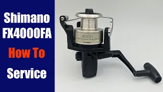 Shimano FX4000FA Difficult Crank - How To Fix + Rebuild - Fishing Reel Repair