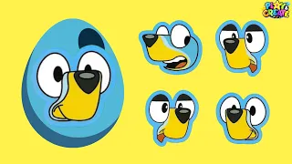 Bluey and Bingo Make a Funny Face Theme! EASTER Edition!