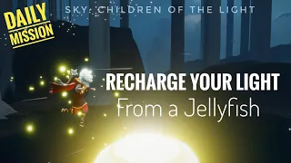 Recharge your light from a Jellyfish (Daily mission) Sky: cotl