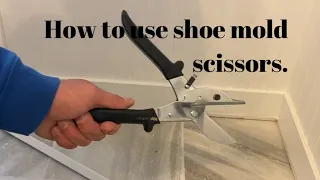 How to use shoe mold scissors.