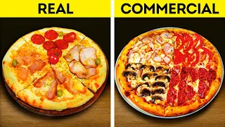 FOOD IN ADVERTIZING VS. IN REAL LIFE || Tricks Advertisers Use To Make Food Look Tasty