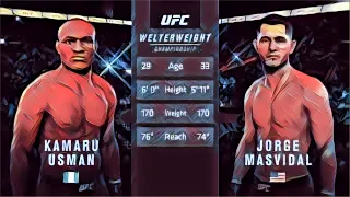 Jorge Masvidal VS Kamaru Usman EA UFC 3