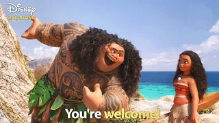 You're Welcome | Moana Lyric Video | DISNEY SING-ALONGS