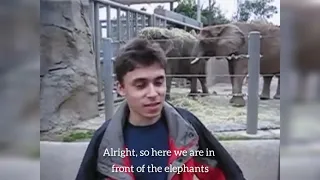 Jawed karim/Upload of the first video on YouTube (Me at the zoo)April-23-2005