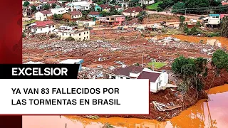 “Hoy vi a la muerte”: damnificada en Brasil; ya van 83 fallecidos por las tormentas