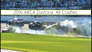 All ARCA Crashes from the 2016 Lucas Oil 200 Driven by General Tire