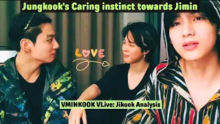 Jungkook's Caring instinct towards Jimin! VMINKOOK VLive Jikook Analysis 2024