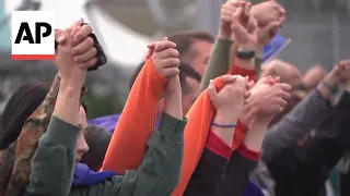 Students lead protests in Tbilisi, Georgia, against divisive law