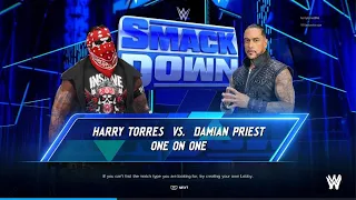 WWE 2K24 The Bigman Harry Torres vs Damian priest
