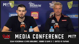 Rd12 G2 Post-Match Media Conference: Dean Vickerman and Chris Goulding
