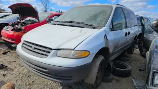 1998 Plymouth Grand Voyager parked for 6+ years at U-Pull Salvage Yard in Minnesota