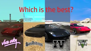 GTA VC Infernus VS GTA San Andreas Infernus VS GTA 4 Infernus VS GTA 5 Infernus (Which is the best?)