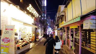 【4K】Seoul Evening Walk - Hongdae (Jan.2021) (EP.73)