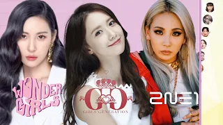 Girls' Generation vs. 2NE1 vs. Wonder Girls • Most Searched (since 2007)