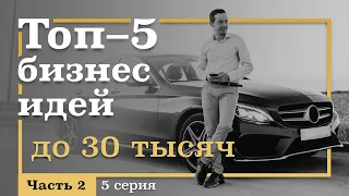 5 серия. ТОП-5 Бизнес ИДЕЙ с вложениями ДО 30 тысяч рублей