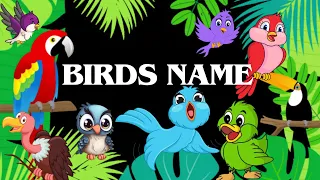 BIRDS NAME | BIRDS NAME IN ENGLISH | BIRDS NAME WITH SPELLINGS, PICTURES | LEARN ENGLISH | KIDS