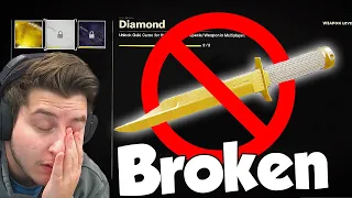 COLD WAR is BROKEN and wont give me my DIAMOND KNIFE (sad)