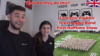British Couple Reacts to Fantastic Fightin' Texas Aggie Band Halftime Show