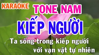 Kiếp Người Karaoke Tone Nam Nhạc Sống - Phối Mới Dễ Hát - Nhật Nguyễn