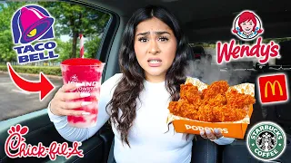 ONLY Eating NEW Fast Food Menu ITEMS for 24 HOURS!! **FOOD CHALLENGE**