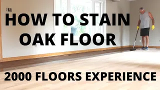 How To Stain Oak Floor - 2000 Floors Experience Pro Talks Process - Please Ask Questions (Ep#18)