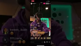 Toosii2x in The Studio In LA Recording on Instagram Live!