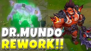 DR. MUNDO REWORK!! NEW HEADBUTTING TOWERS + ULTI! League of Legends