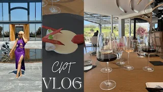 TRAVEL VLOG pt 1: We’re in Cape Town | Quoin Rock food & wine tasting experience 💜