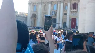 Matteo Romano a Piazza S.Pietro, Pasquetta 2022