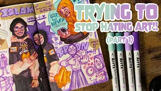☕️ CRAWL OUT OF ART BLOCK WITH ME!!! || ✨💡💀✏️ featuring ARRTX Acrylic Marker Sets!