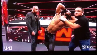 TRIPLE H CONFRONTS SETH ROLLINS!!!! (SAMOA JOE DEBUTS!!!!) PART 3