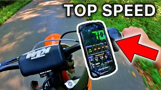 KTM 250sx TOP SPEED RUN (I Can't Believe THIS Happened!)